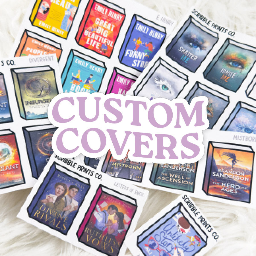 Custom Book Covers // Matte Journal Stickers