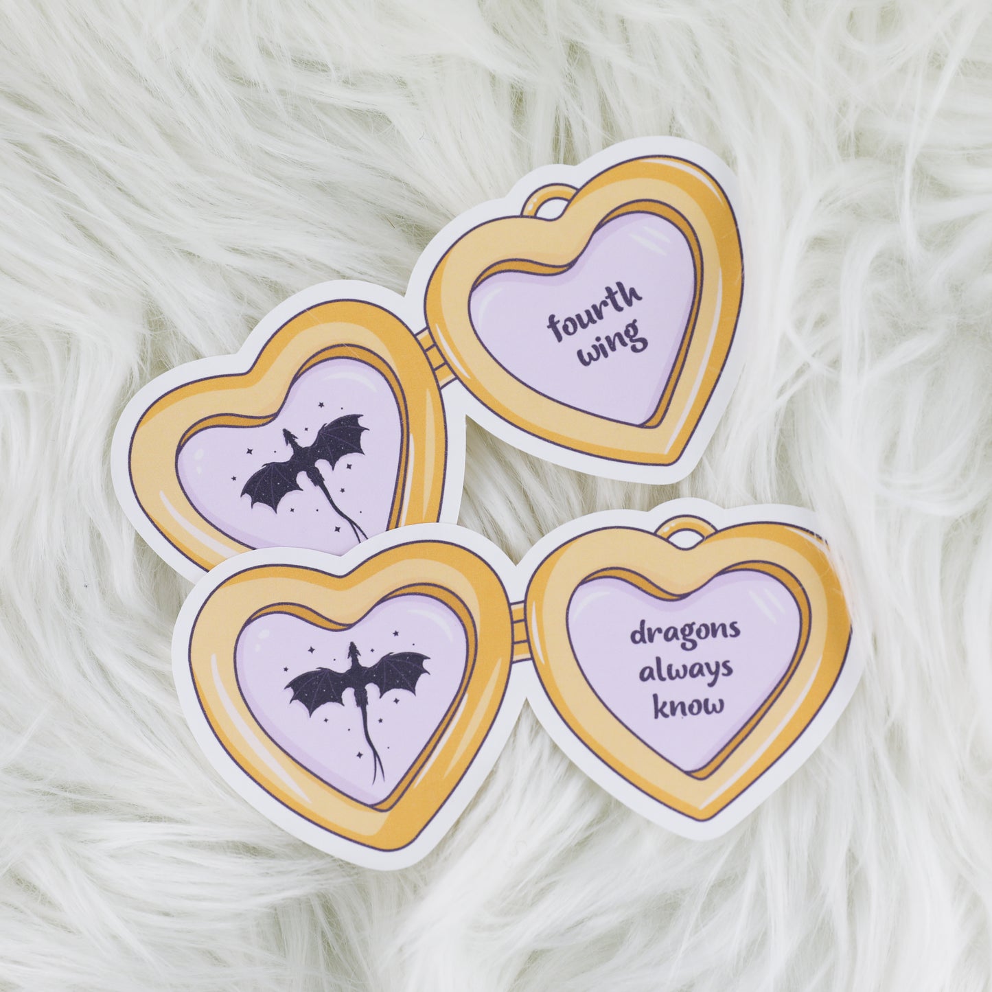 Locket - Fourth Wing // Large Matte Deco Sticker for Journals