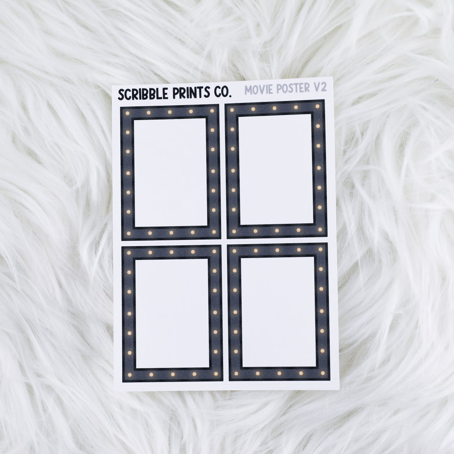 Movie Poster V2 // Matte Reading Journal Stickers