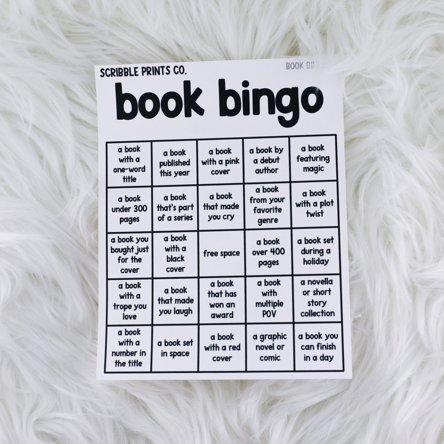Book Bingo V1 // Matte Journal Stickers