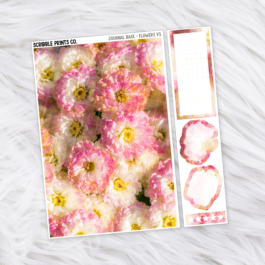 Journaling Base - 60+ Pattern Options! // Matte Stickers