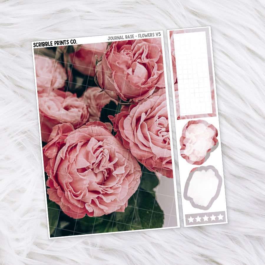 Journaling Base - 60+ Pattern Options! // Matte Stickers
