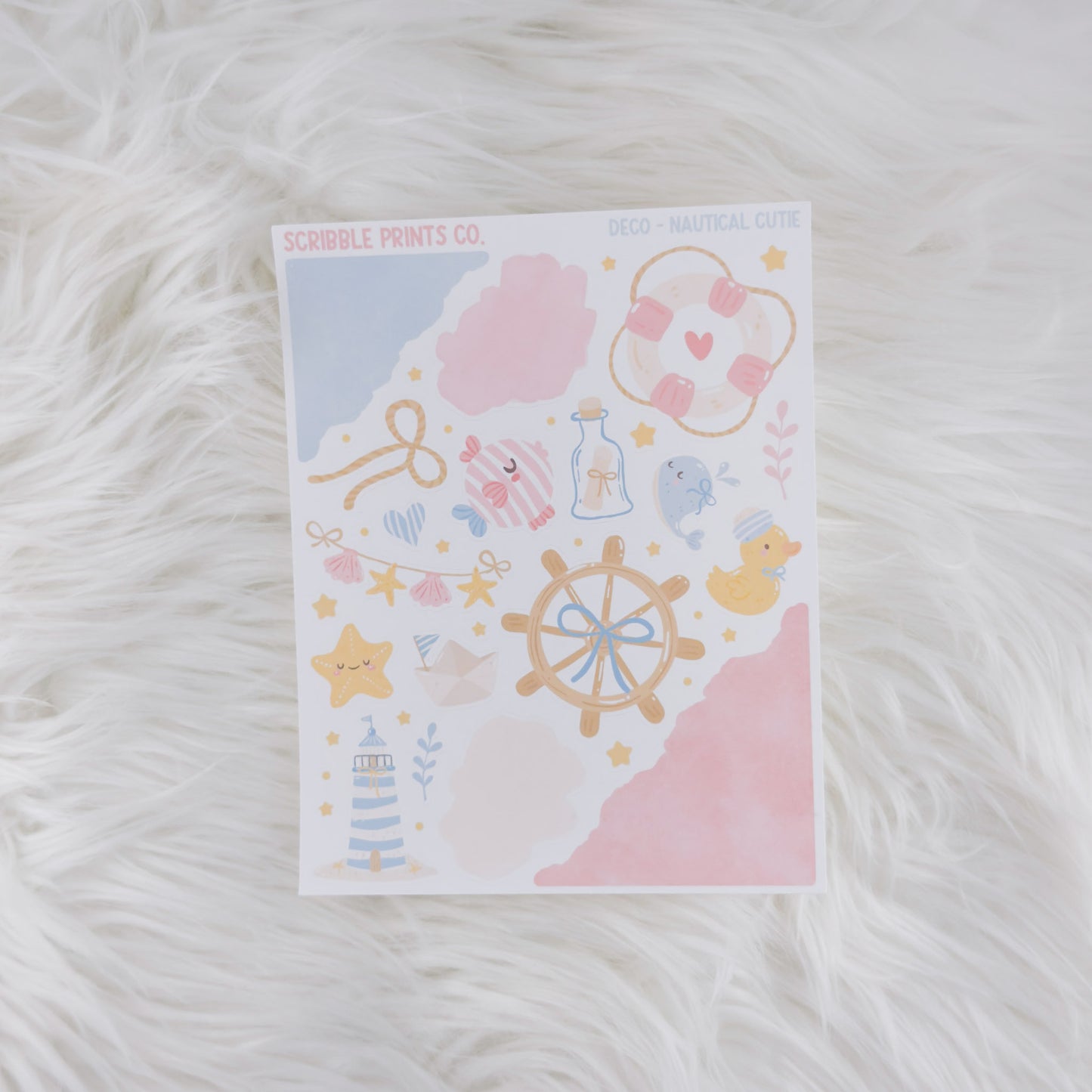 Nautical Cutie – Deco // Matte Journal Stickers