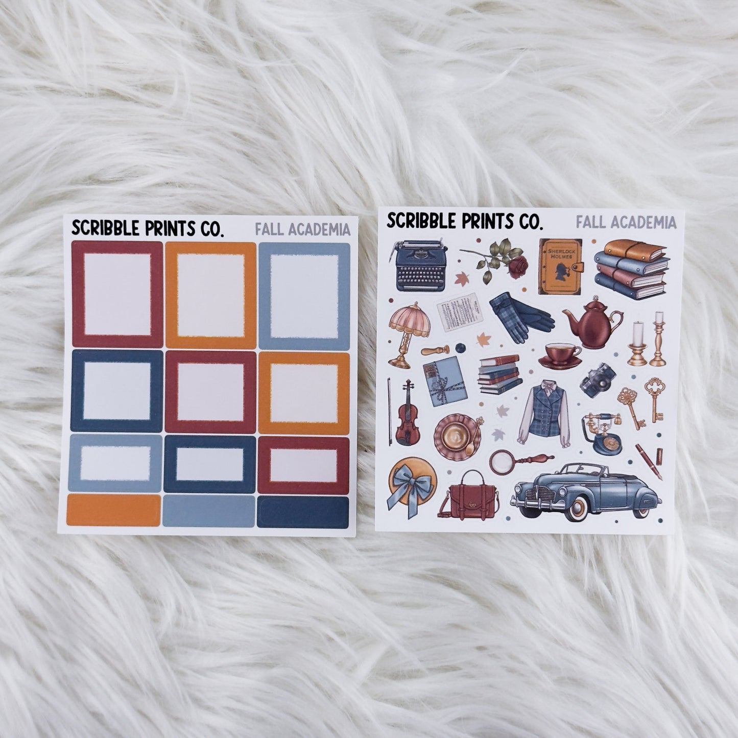 Fall Academia – Matte Hobonichi Cousin Weekly Sticker Kit