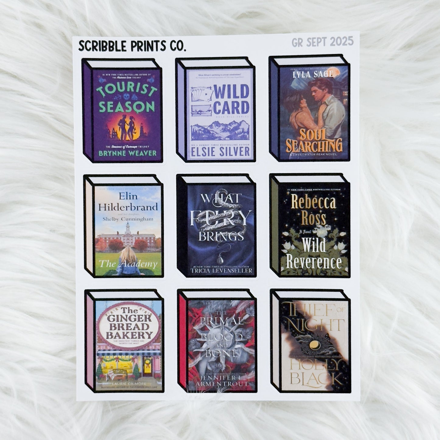 Readers’ Choice Book Covers – GR | Matte Reading Journal Stickers