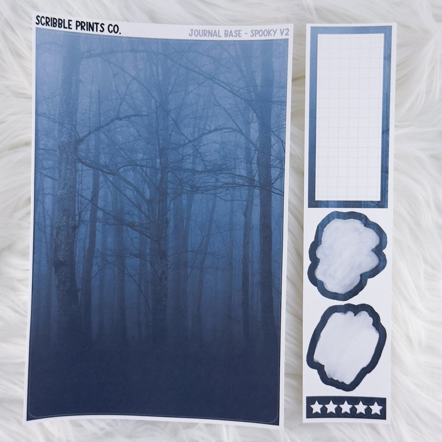 Journaling Base - 60+ Pattern Options! // Matte Stickers