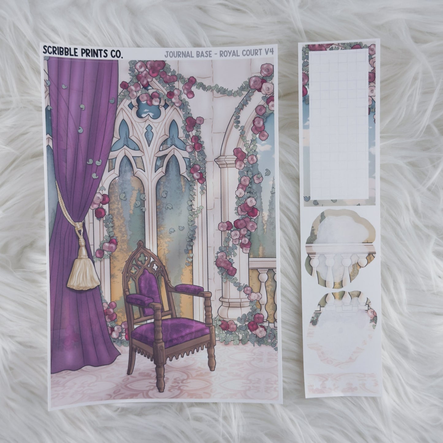 Journaling Base - 60+ Pattern Options! // Matte Stickers
