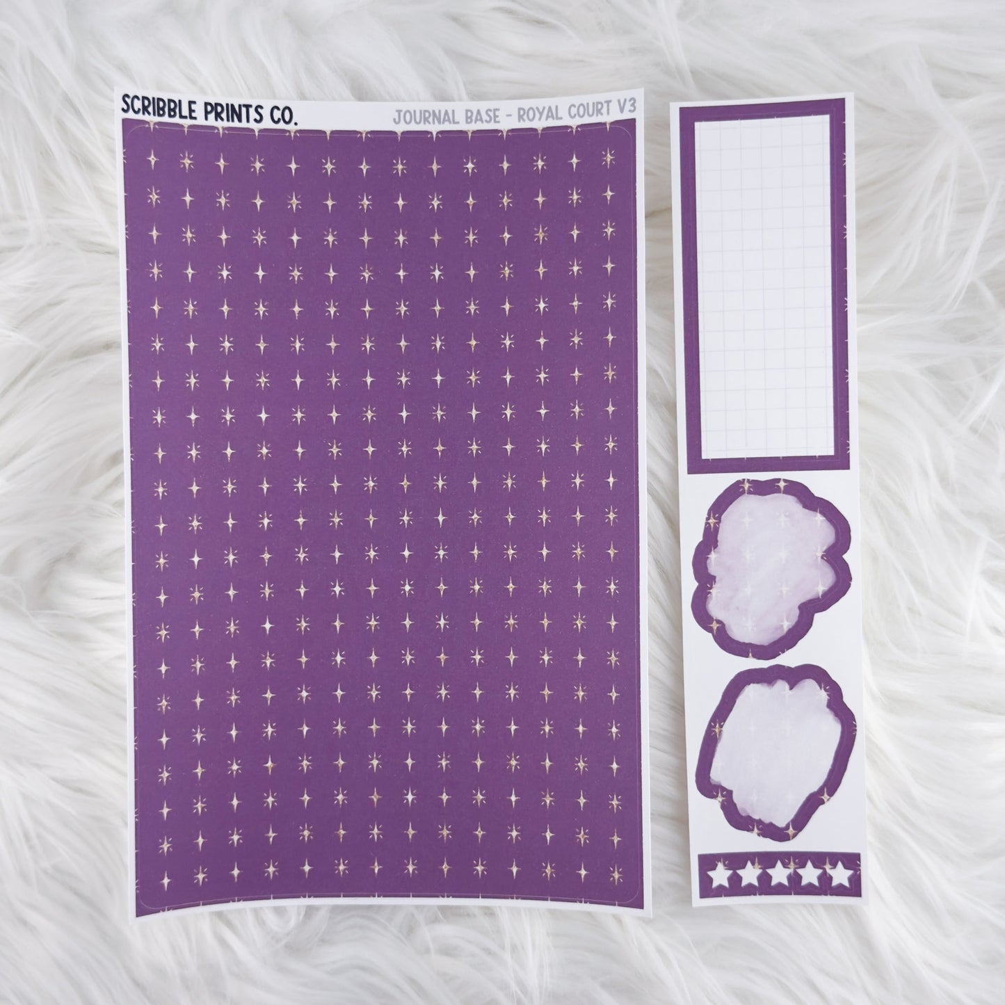 Journaling Base - 60+ Pattern Options! // Matte Stickers