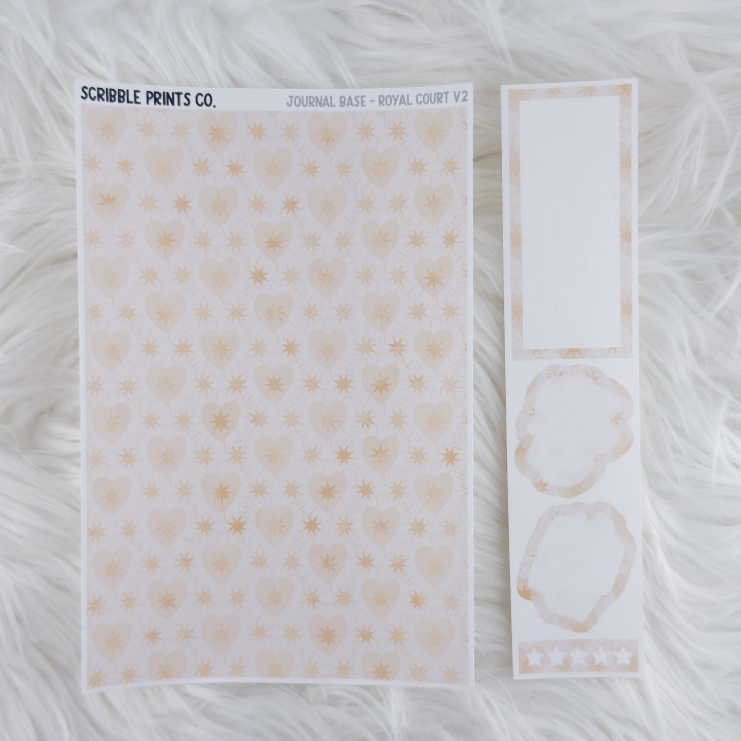 Journaling Base - 60+ Pattern Options! // Matte Stickers