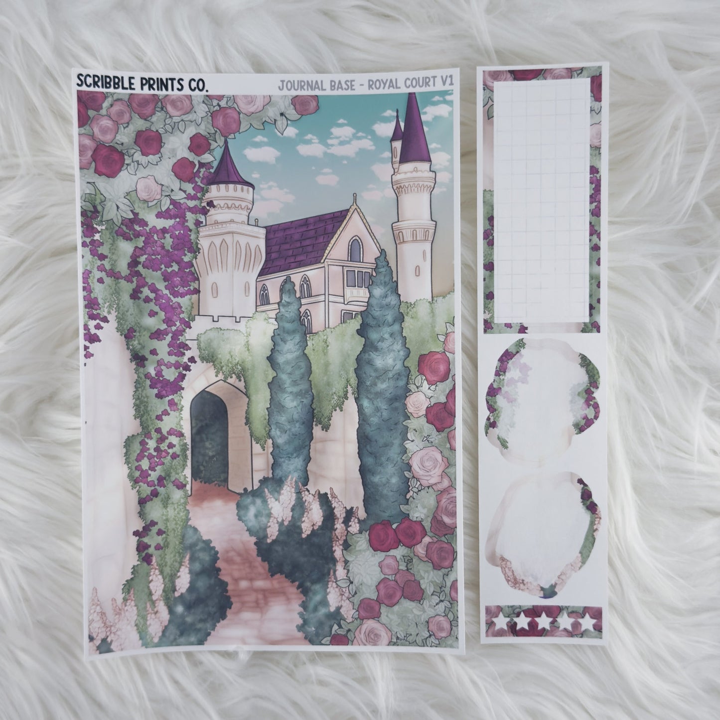 Journaling Base - 60+ Pattern Options! // Matte Stickers
