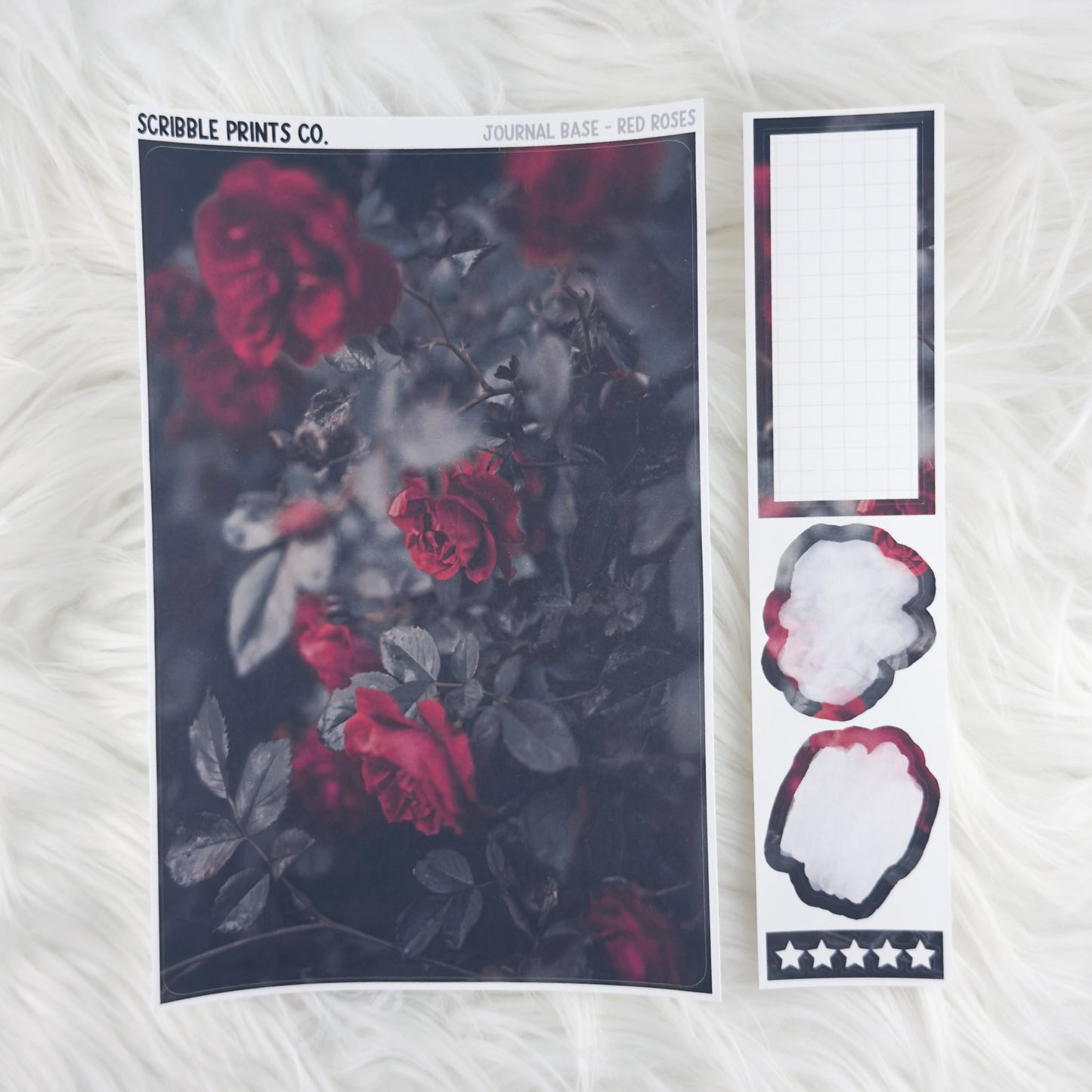 Journaling Base - 60+ Pattern Options! // Matte Stickers