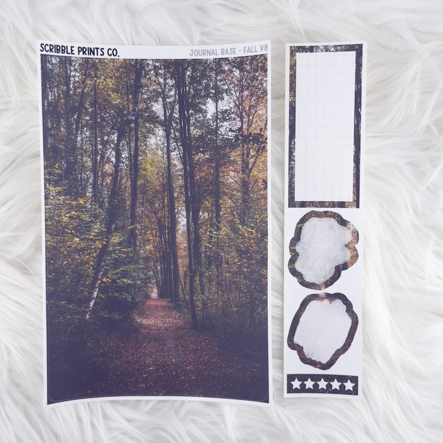 Journaling Base - 60+ Pattern Options! // Matte Stickers