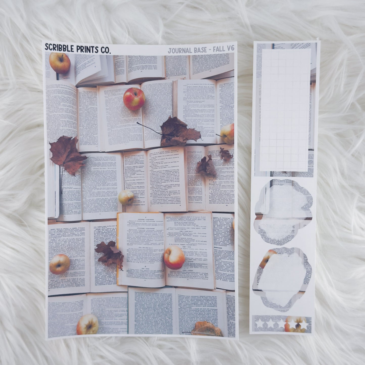 Journaling Base - 60+ Pattern Options! // Matte Stickers
