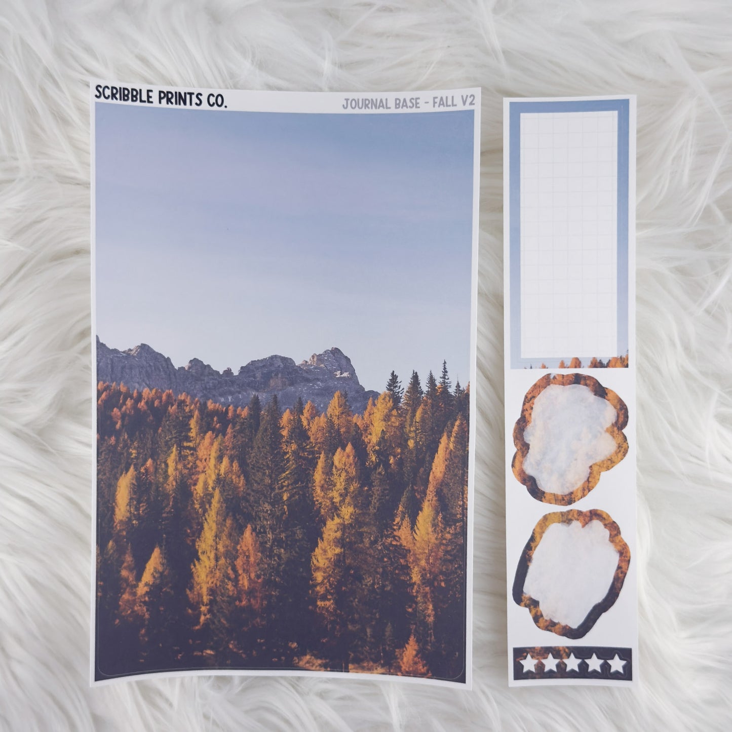 Journaling Base - 60+ Pattern Options! // Matte Stickers