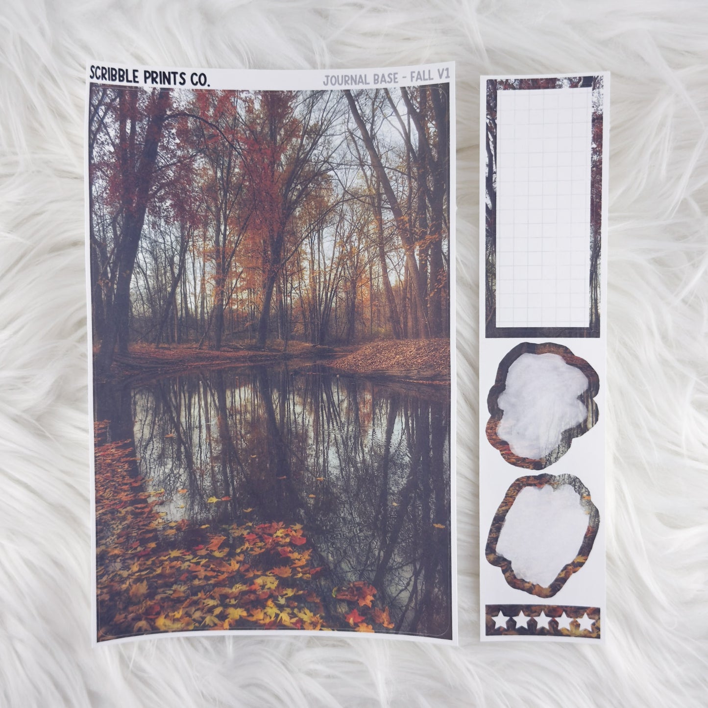 Journaling Base - 60+ Pattern Options! // Matte Stickers