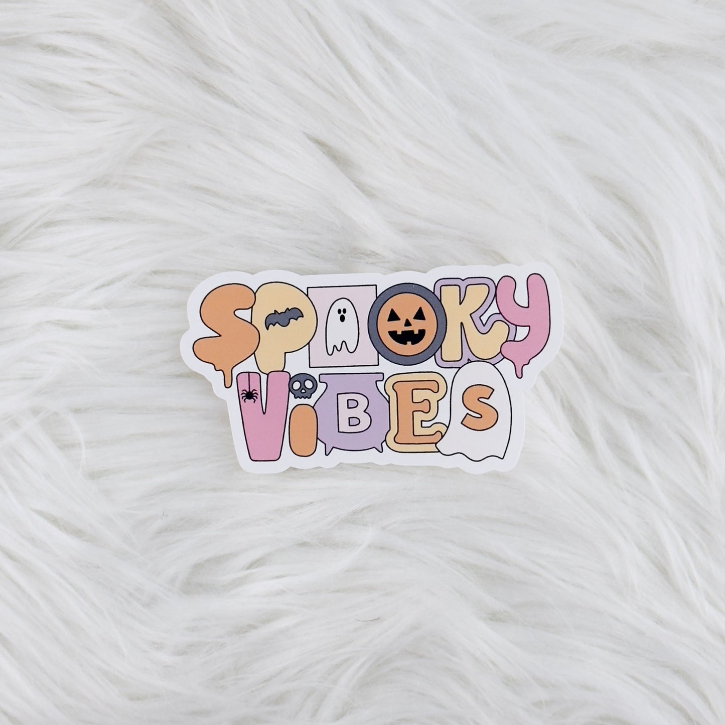 Spooky Vibes // Large Matte Deco Sticker for Journals