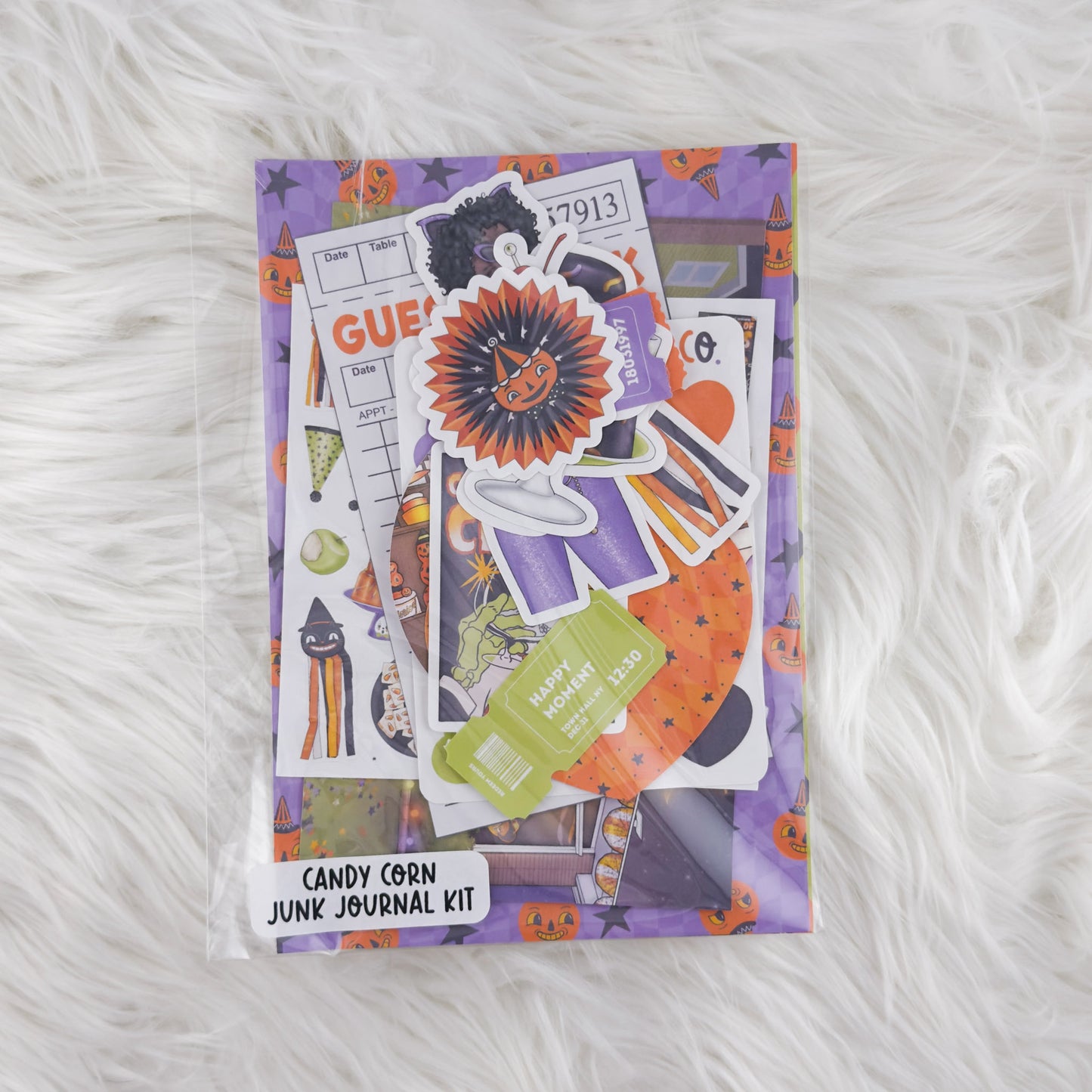 Candy Corn – Junk Journal Kit // Matte Sticker Collection