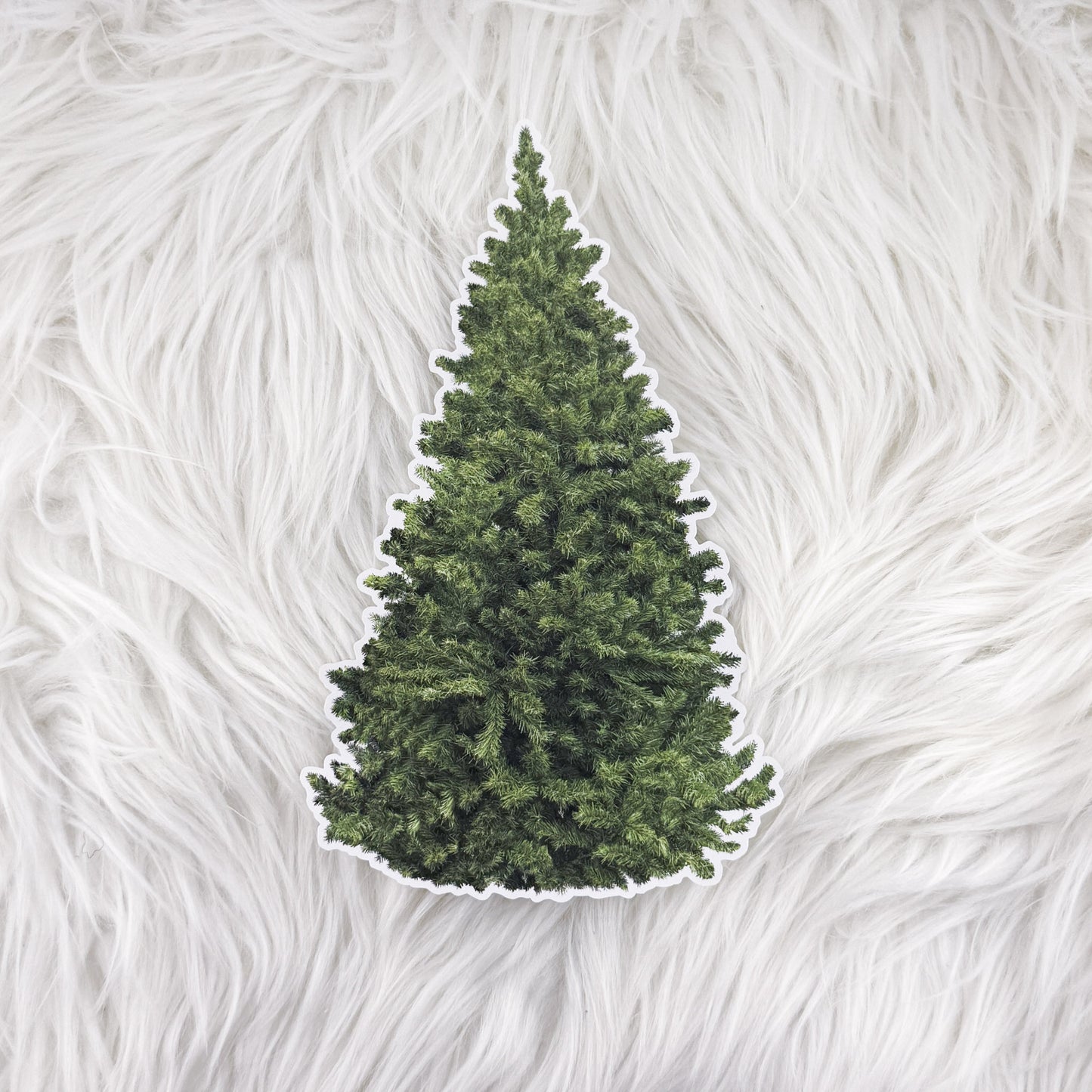 Christmas Tree // Large Matte Deco Sticker for Junk Journals