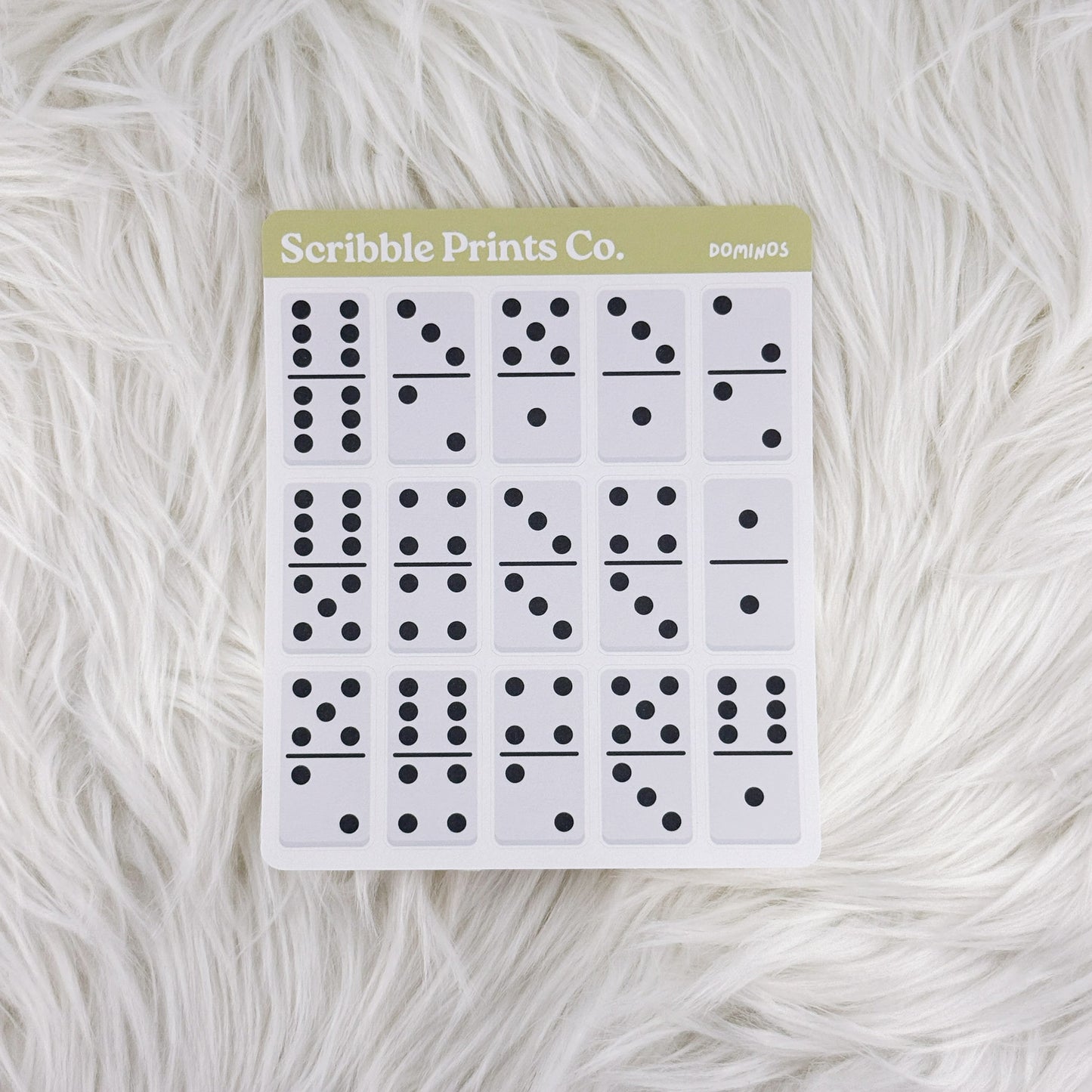 Dominos – Deco // Matte Journal Stickers