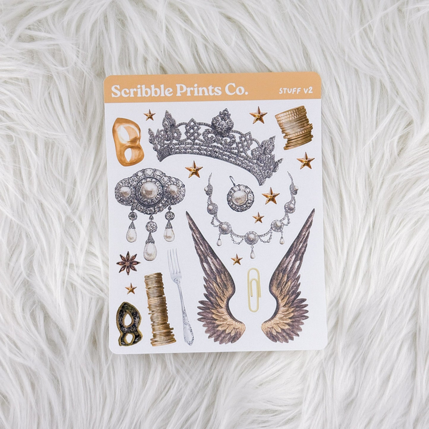 Stuff V2 – Deco // Matte Journal Stickers