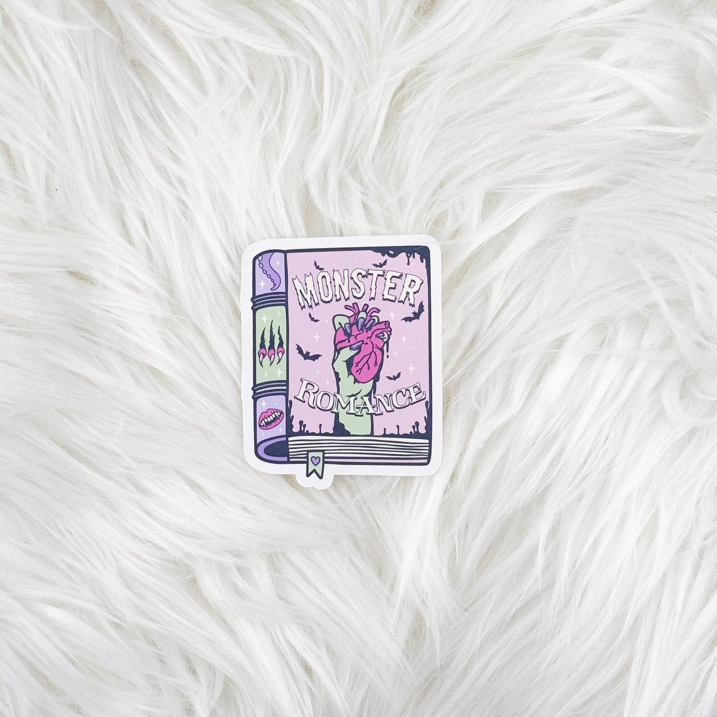 Book - Monster Romance // Large Matte Deco Sticker for Journals