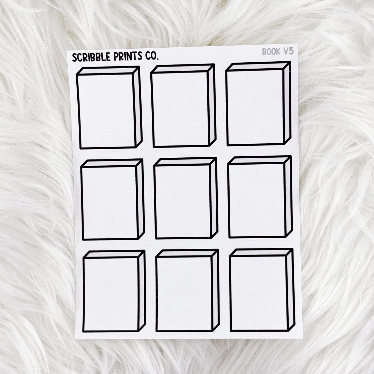 Book V5 // Matte Reading Journal Stickers