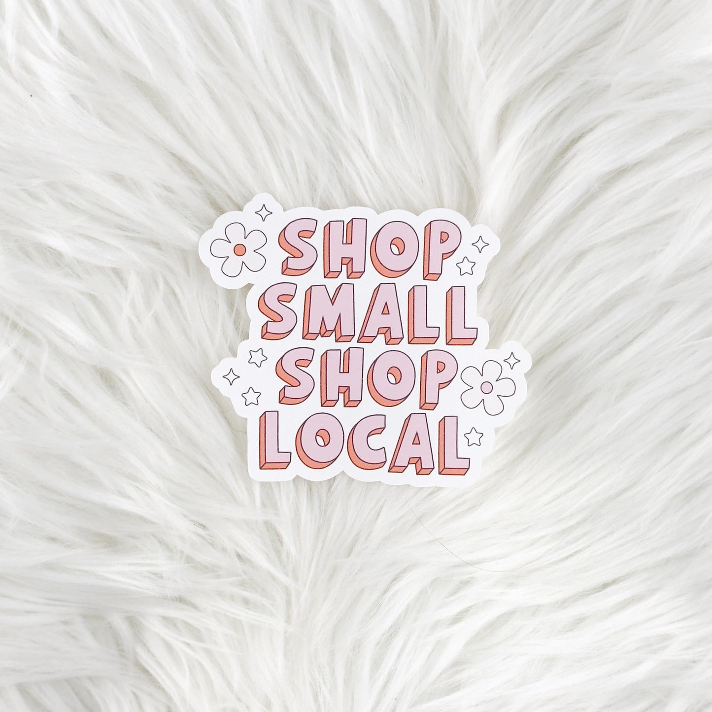 Shop Small Shop Local // Large Matte Deco Sticker for Journals