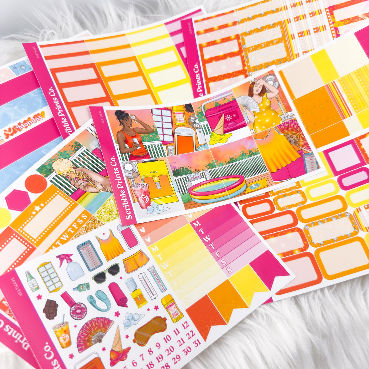 Heatwave – Glossy Weekly Planner Kit