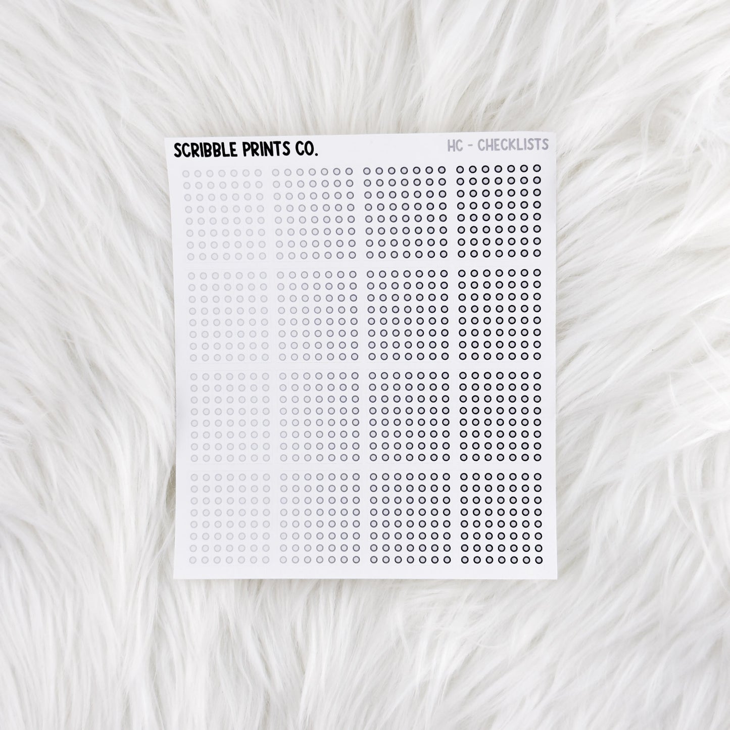 Checklists – Hobonichi Cousin Matte Stickers