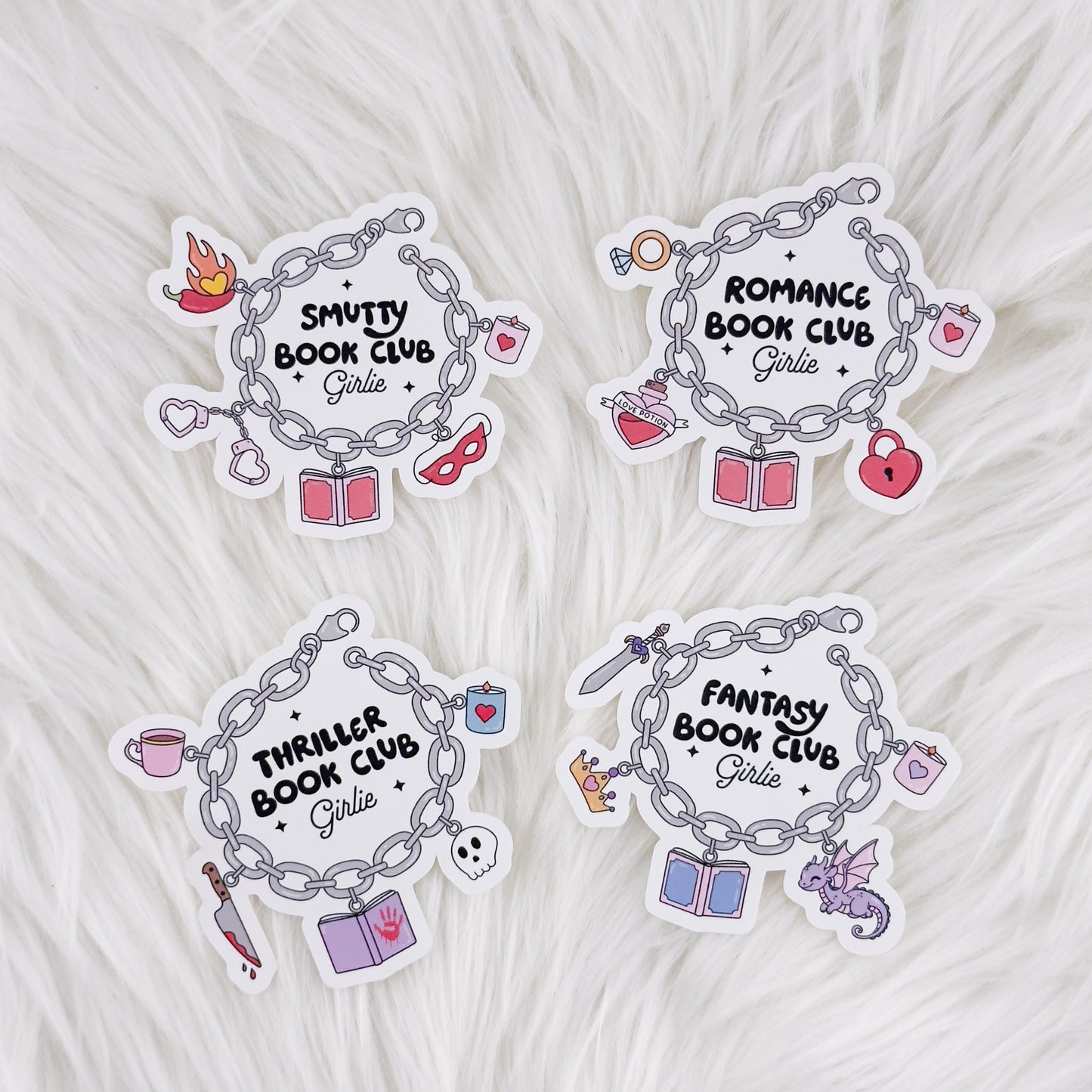 Club Girlie Bracelet // Large Matte Deco Sticker for Journals