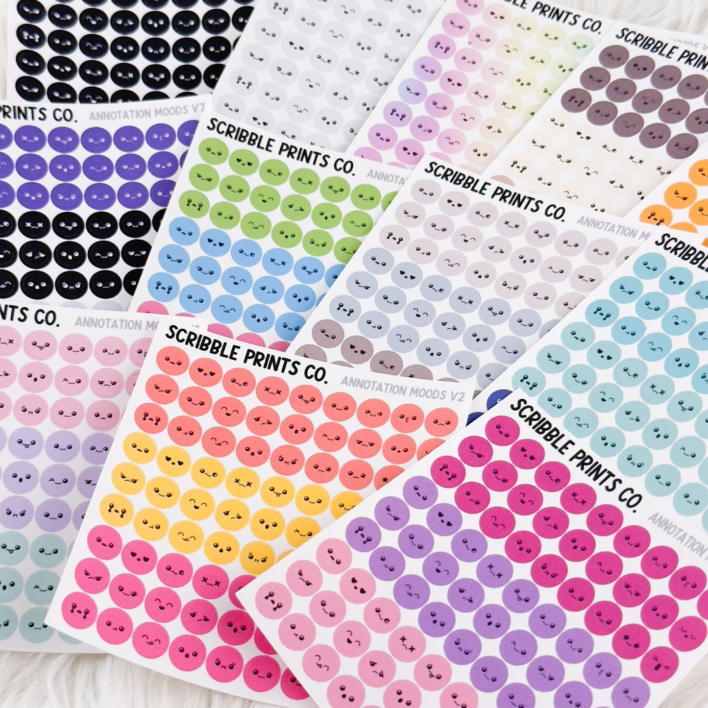 Annotation Moods – Mini Emoji Stickers for Books & Planners