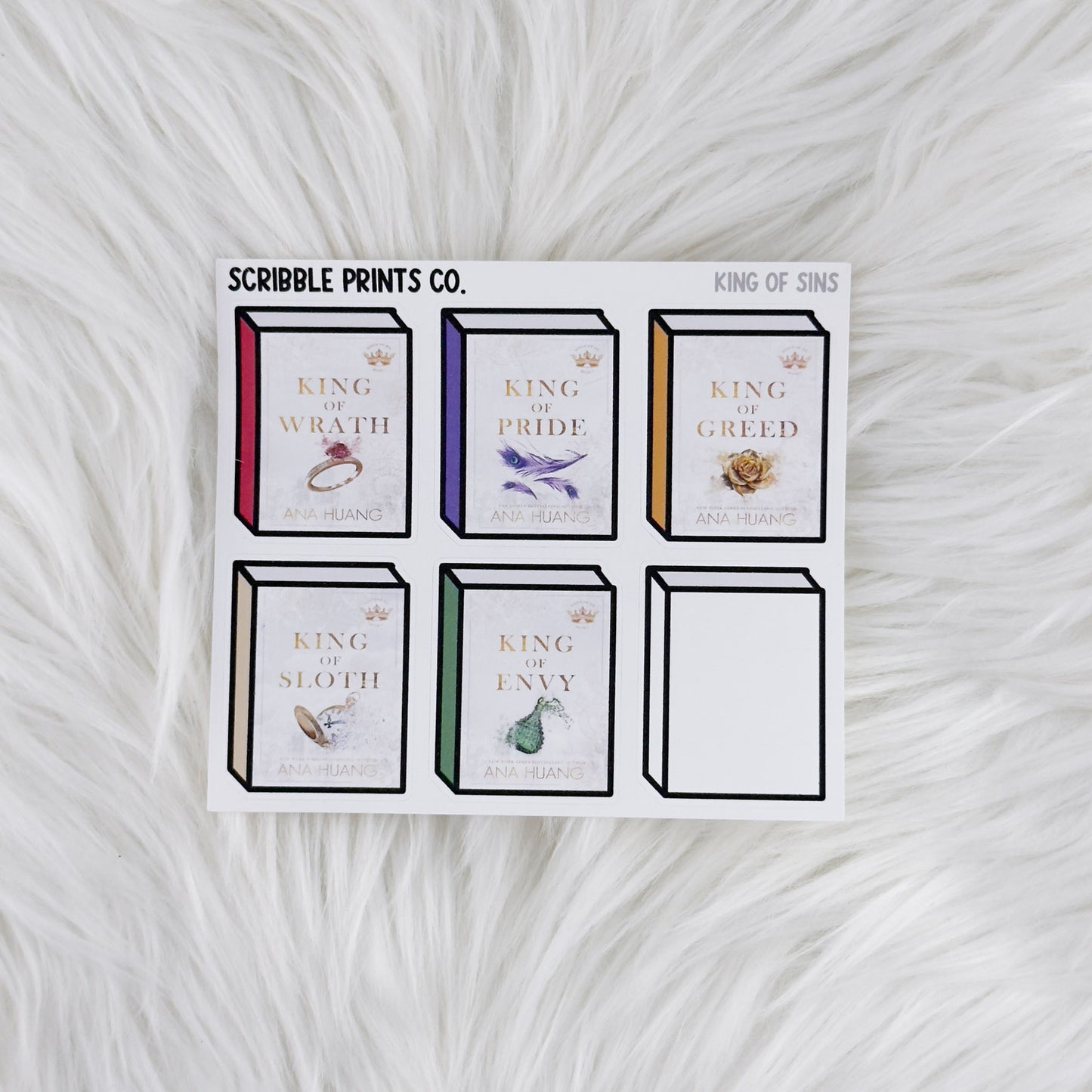 Book Covers - Series // Matte Journal Stickers