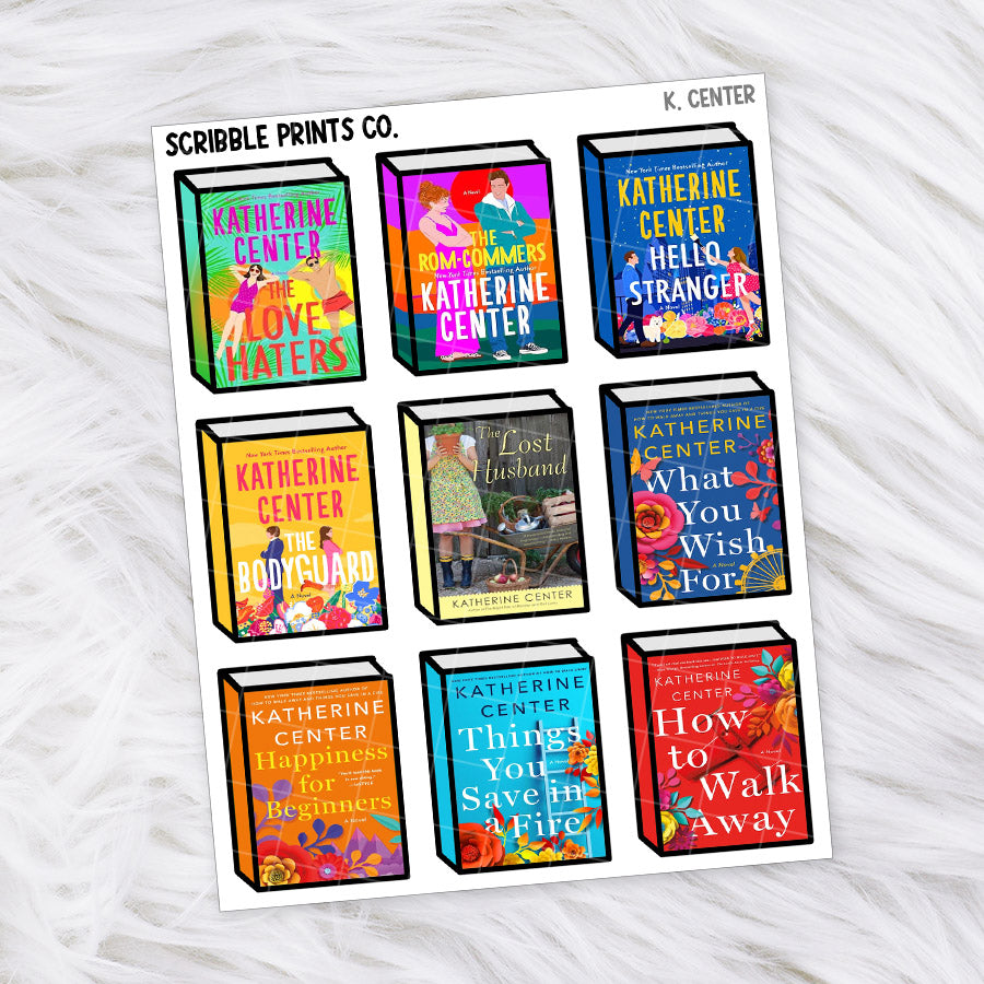 Book Covers - Authors // Matte Journal Stickers