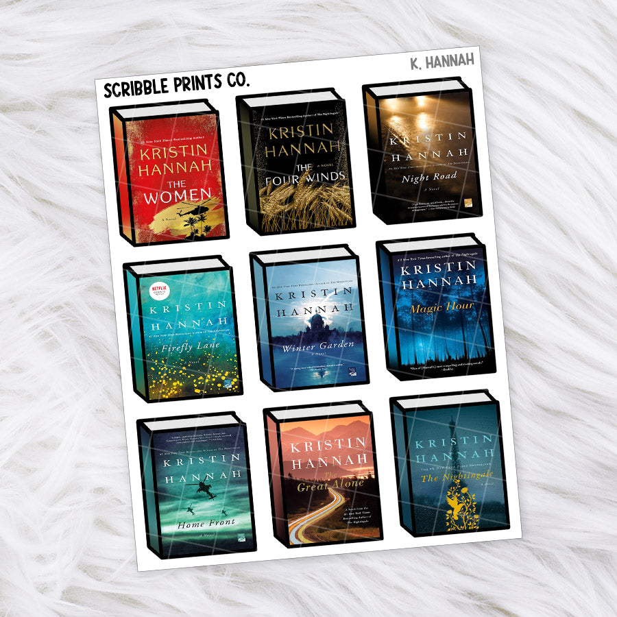 Book Covers - Authors // Matte Journal Stickers
