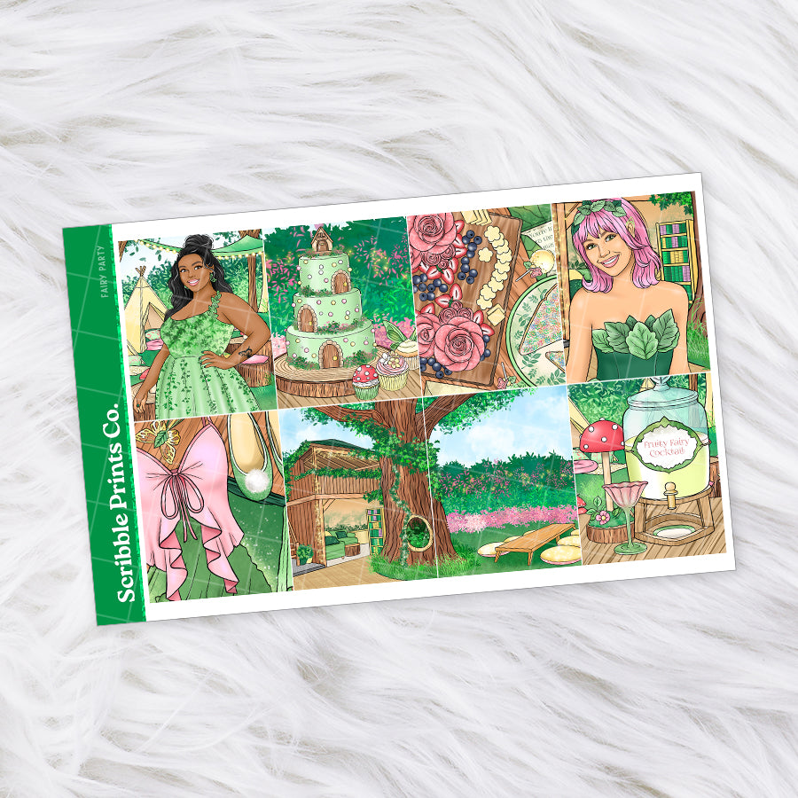 Fairy Party – Glossy Weekly Planner Kit