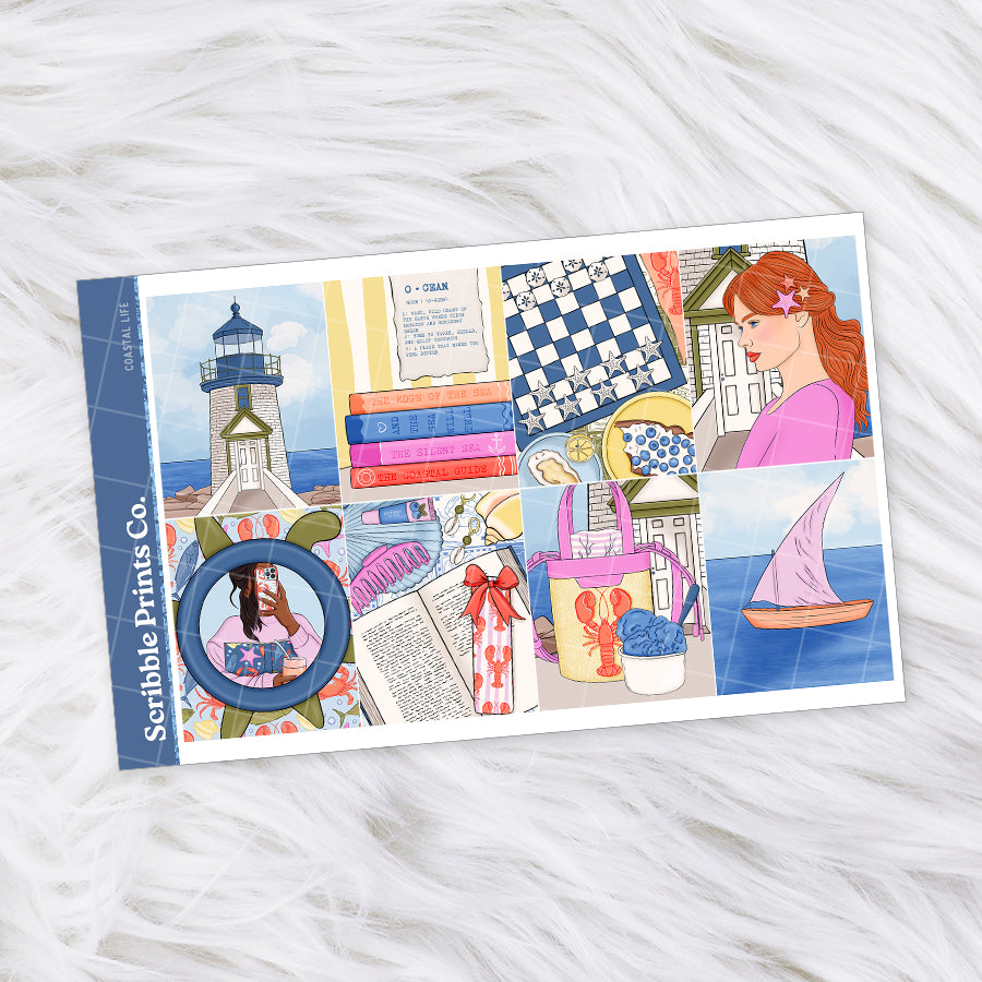 Coastal Life – Glossy Weekly Planner Kit