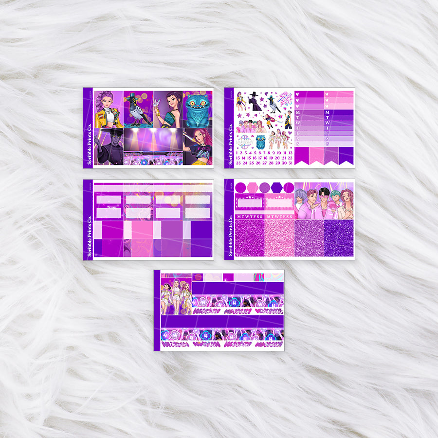 Golden – Glossy Weekly Planner Kit