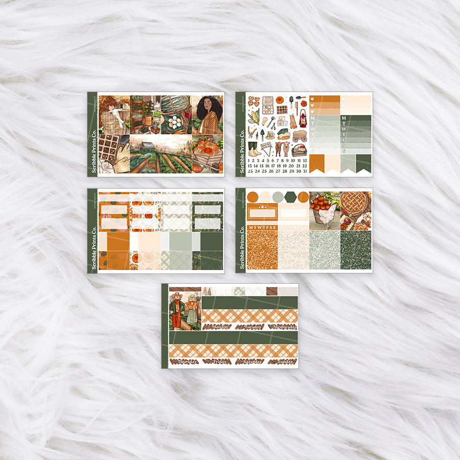 Autumn Harvest – Glossy Weekly Planner Kit