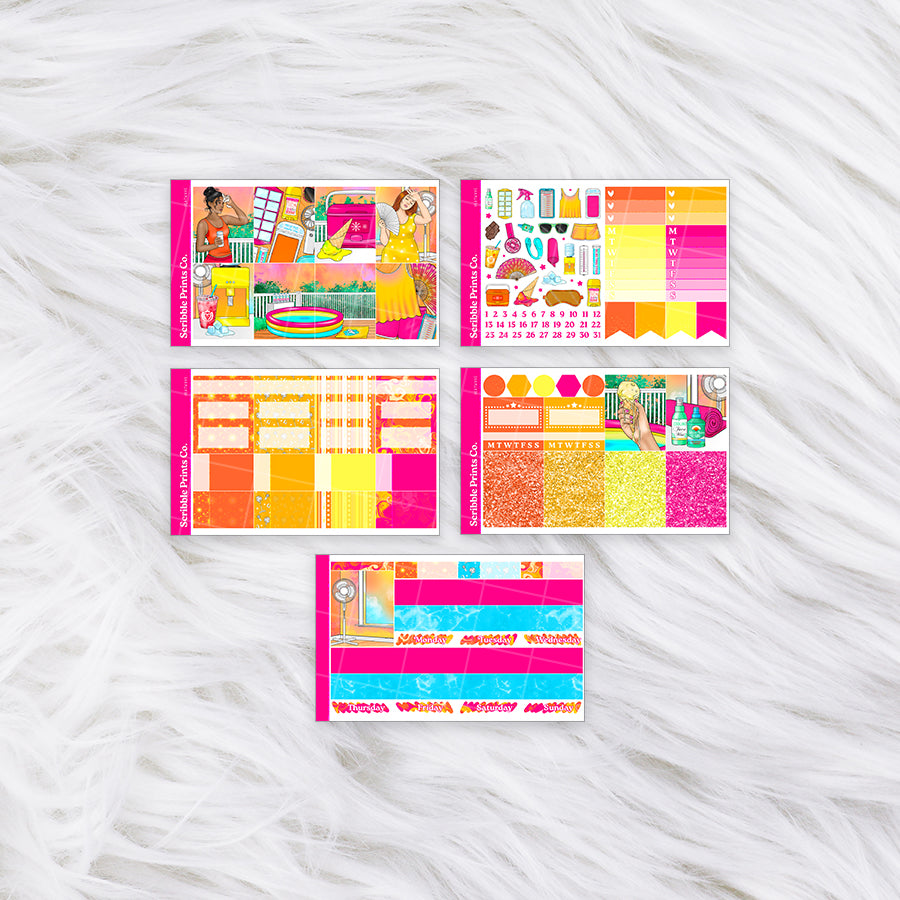 Heatwave – Glossy Weekly Planner Kit