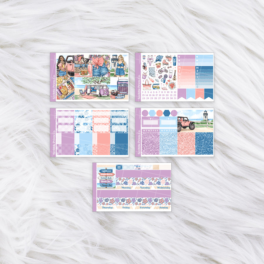 Summer Cruisin' – Glossy Weekly Planner Kit