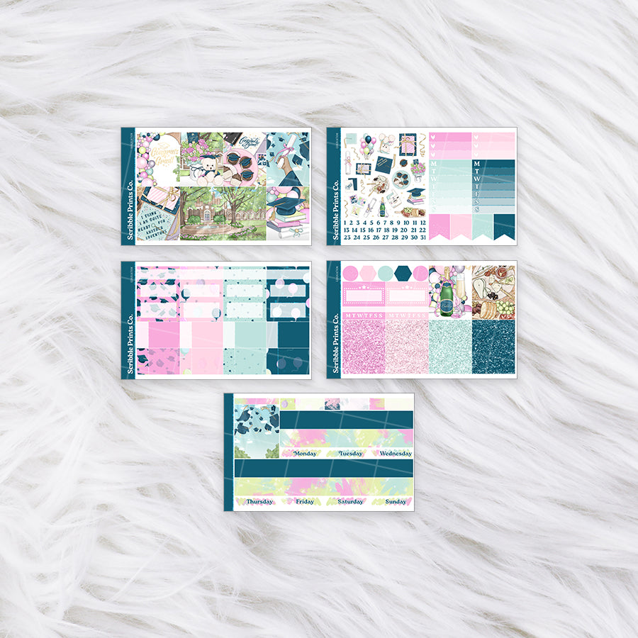 Graduation – Glossy Weekly Planner Kit