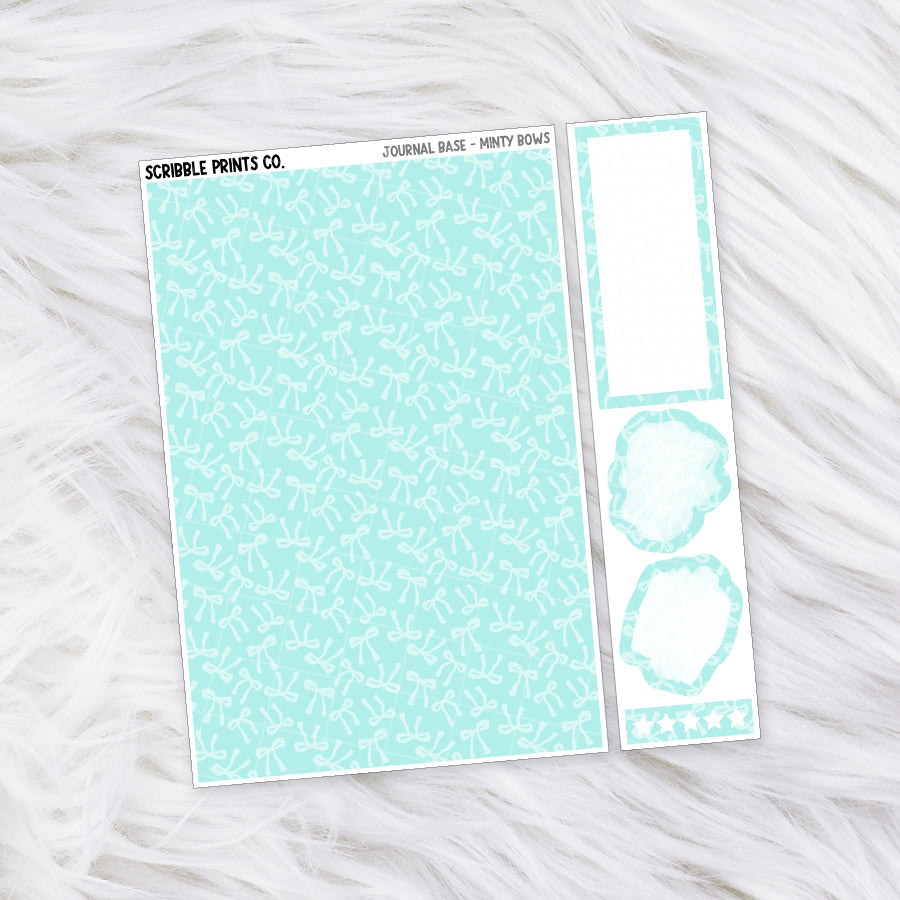Journaling Base - 60+ Pattern Options! // Matte Stickers