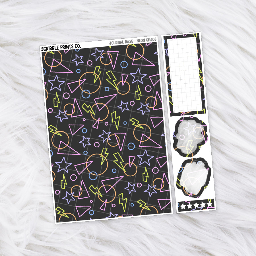 Journaling Base - 60+ Pattern Options! // Matte Stickers