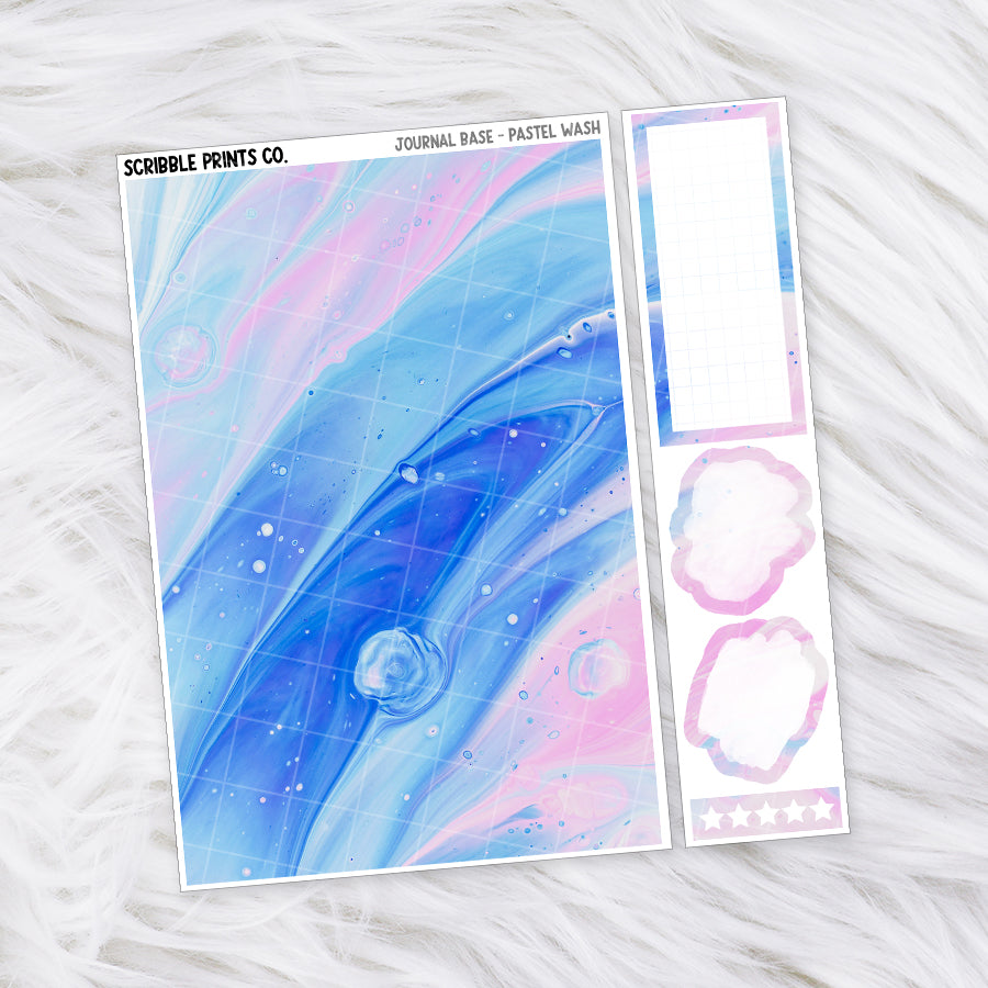 Journaling Base - 60+ Pattern Options! // Matte Stickers
