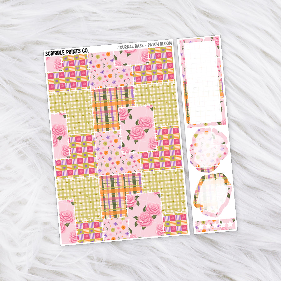 Journaling Base - 60+ Pattern Options! // Matte Stickers