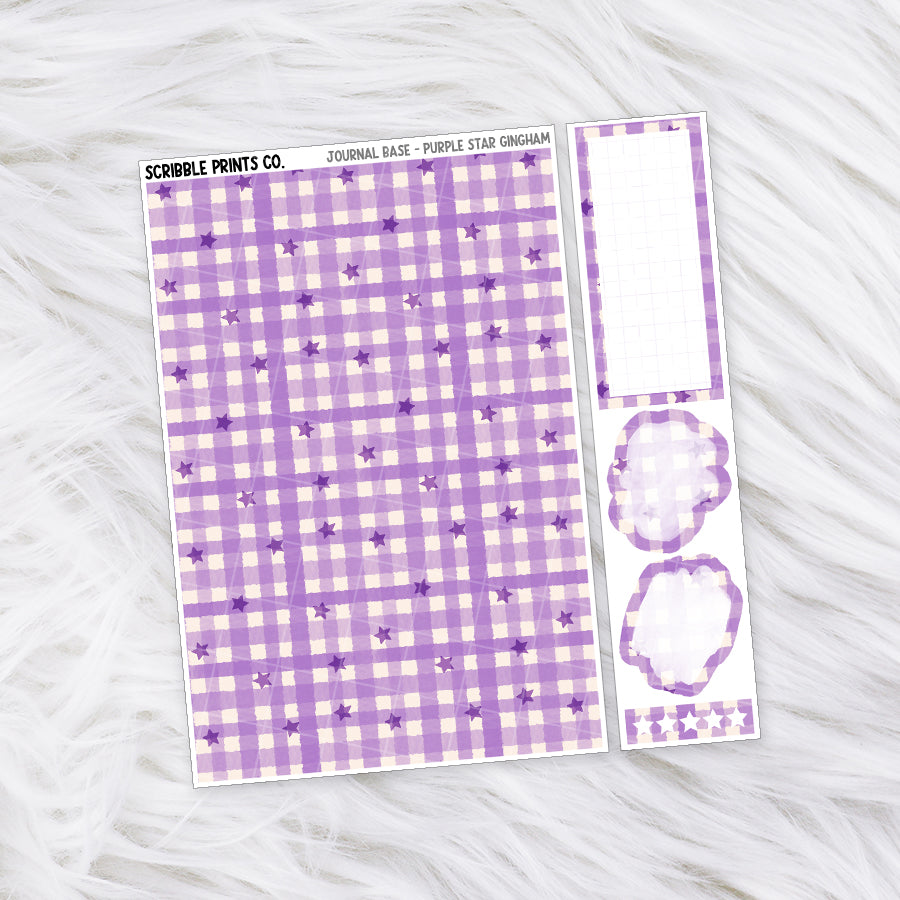 Journaling Base - 60+ Pattern Options! // Matte Stickers