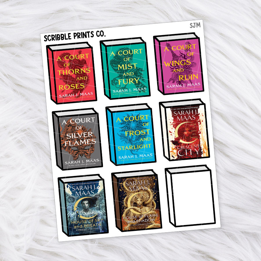 Book Covers - Authors // Matte Journal Stickers