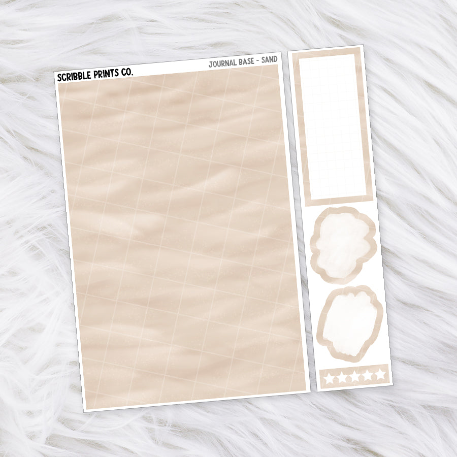 Journaling Base - 60+ Pattern Options! // Matte Stickers