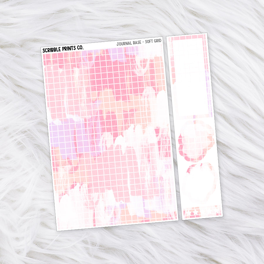 Journaling Base - 60+ Pattern Options! // Matte Stickers