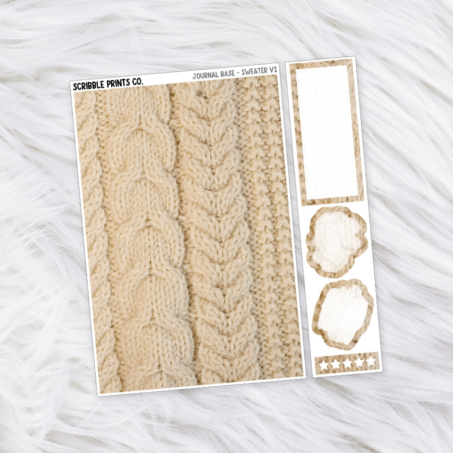 Journaling Base - 60+ Pattern Options! // Matte Stickers